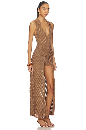 DEVON WINDSOR Gretta Top in Taupe