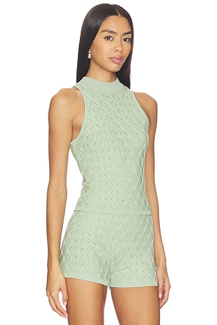 DEVON WINDSOR Renatta Tank Top in Sage. Size XS. Also