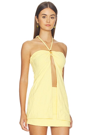 DEVON WINDSOR Jamie Top in Lemon