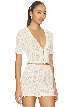 DEVON WINDSOR Charlene Top in Cream
