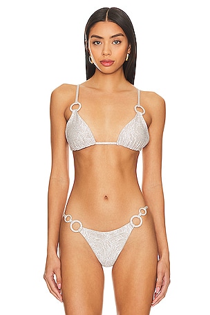 Sparkly Bikini Top - Bralette Bikini Top - Lurex Knit Bikini Top
