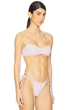 DEVON WINDSOR Belinda Bikini Top in Blush