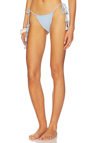 DEVON WINDSOR Elisa Side Tie Bikini Bottom in Baby Blue