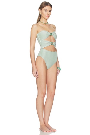 DEVON WINDSOR Amii Lurex One Piece in Mint