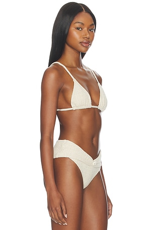 DEVON WINDSOR Vienna Top in Cream, Metallic Gold