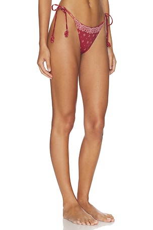 DEVON WINDSOR Eadie Bikini Bottom in Red