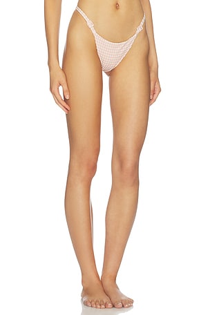 DEVON WINDSOR Jodi Bikini Bottom in Pink. Size XS. Also