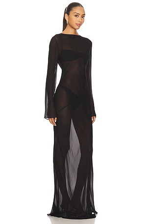 EAVES Fio Maxi Dress in Black