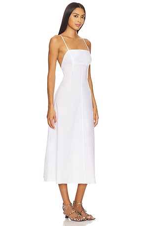 EAVES x Coco Liah Midi Dress in White