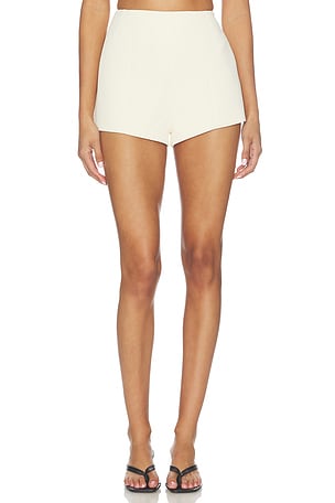 Naftali Polished Crepe Mini Short EAVES