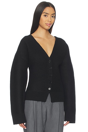 EAVES Arlet Knit Cardigan in Black