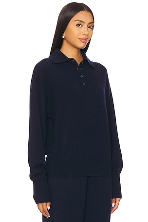 EAVES Hansen Wool Cashmere Sweater in Navy