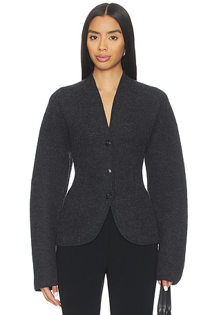 Coralai Structured Knit Blazer EAVES