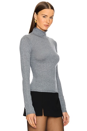 EAVES Maxine Turtleneck Sweater in Grey