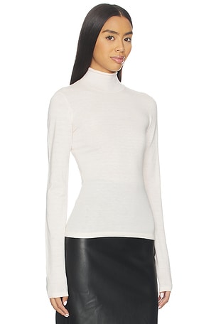 EAVES Maxine Turtleneck Sweater in White