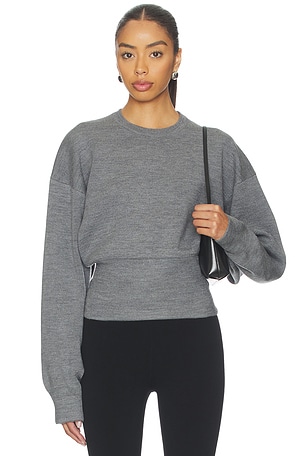Carlie Double Faced Blouson Crewneck EAVES