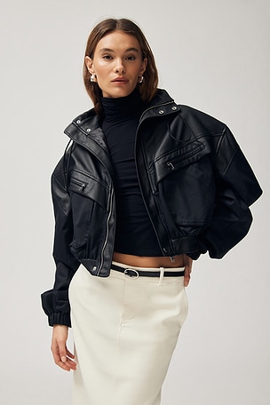 Aura Crop Bomber Jacket EAVES