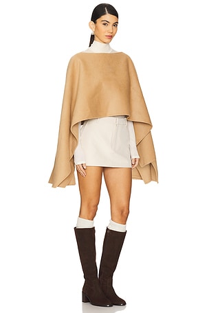 EAVES Itay Wool Cape in Tan