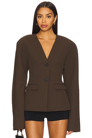 Gal Polished Crepe Blazer EAVES