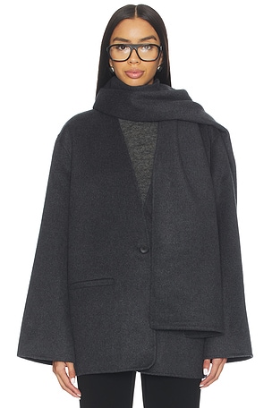 x Coco Ragni Wool Scarf Jacket EAVES