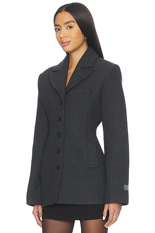 EAVES x Coco Oak Manteco Wool Blazer Jacket in Grey