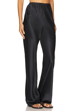 EAVES Loretta Silk Pants in Black