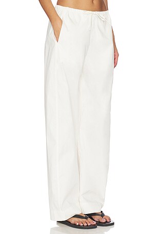 EAVES Lana Barrel Leg Pant in Ivory