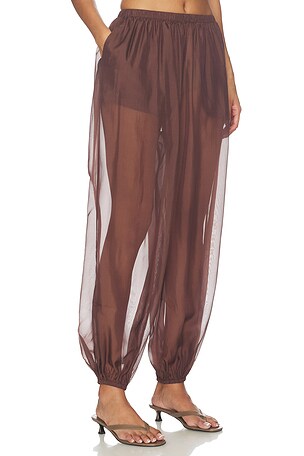 EAVES Kai Balloon Pant in Brown