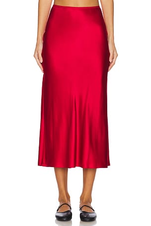 Chana Silk Midi Skirt EAVES