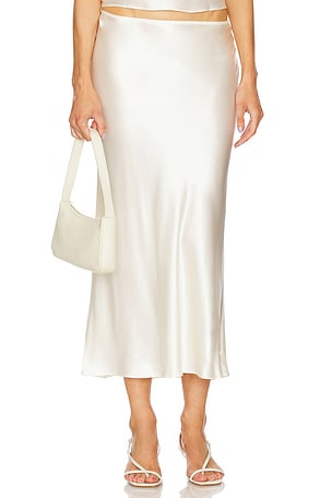 Chana Silk Midi Skirt EAVES