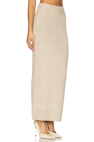 EAVES Amaya Knit Maxi Skirt in Ivory