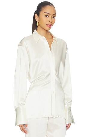 EAVES Sigrun Slouch Waist Blouse in Ivory