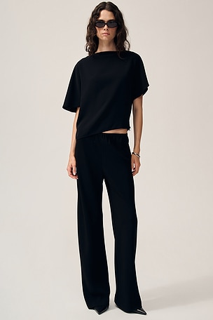 x Jasmine Tookes Greta Polished Crepe Top EAVES