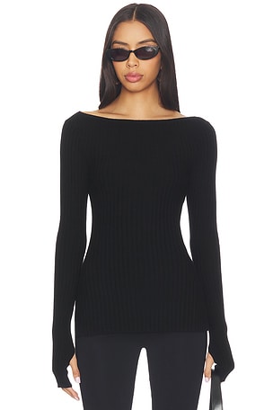 x Jasmine Tookes Nichole Rib Knit Long Sleeve EAVES