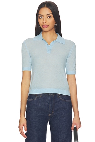 x Jasmine Tookes Emmery Light Knit Polo EAVES