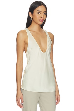 EAVES Vivian Silk Top in Ivory