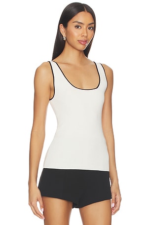 EAVES Cydnee Knit Tank in White