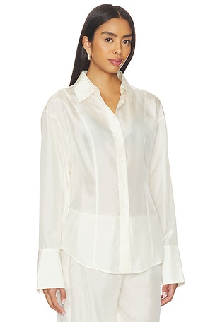 EAVES Freda Slim Shirt in Ivory