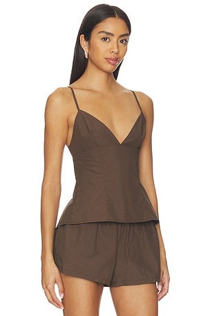 EAVES Lexie Top in Chocolate