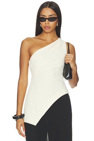 Dani Polished Crepe Asym Top EAVES