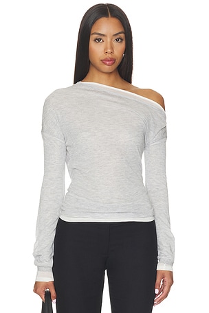 Wei Layered Assym Knit Top EAVES
