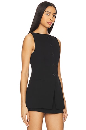 EAVES Lyla Vest Top in Black