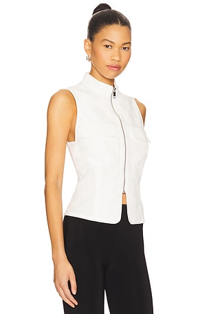 EAVES Aven Vest Top in White
