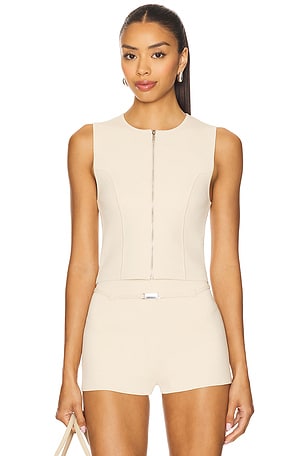 Zarina Sport Zip Tank EAVES