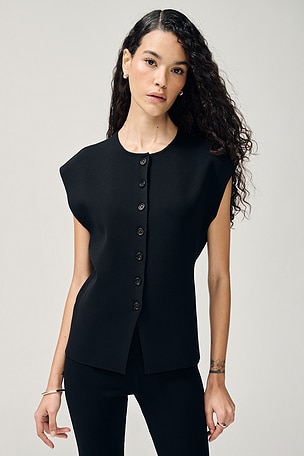 Janith Sleeveless Cardigan EAVES