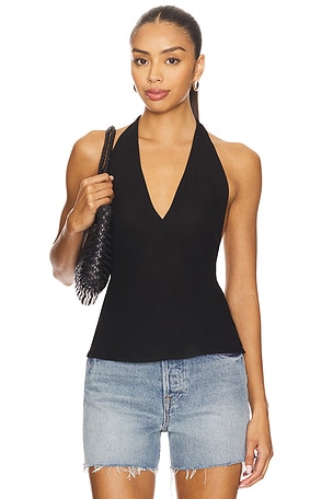 EAVES x Coco Fio Halter Top in Black