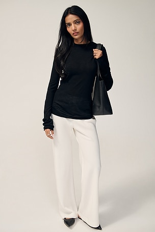 Amiya Long Sleeve Knit Top EAVES