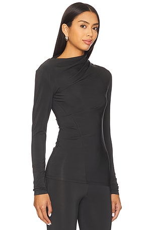 EAVES Auda Top in Charcoal