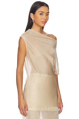 EAVES Saeunn Asym Top in Beige
