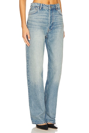 EB Denim Sofia High Rise Relaxed Jean in Blue